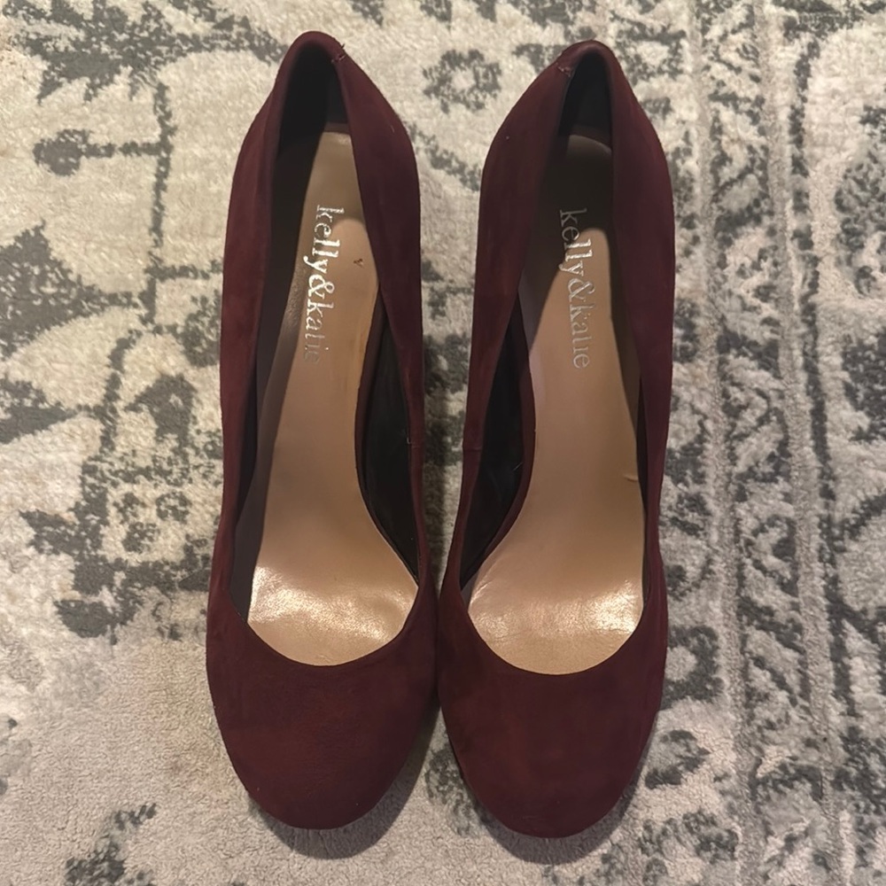 Kelly & Katie Women's Burgundy Heels (5 for $20)